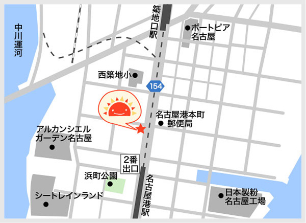 サンライズキッズ保育園 名古屋港園 周辺地図