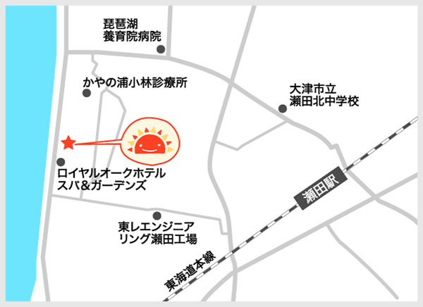 サンライズキッズ保育園 大津園 周辺地図