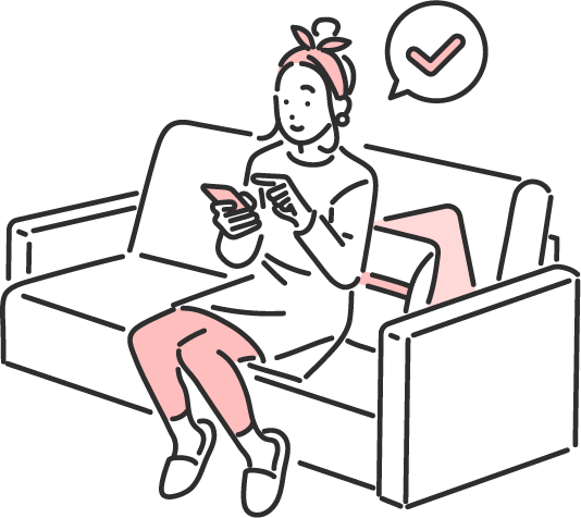 スマホで勉強中